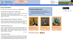 Desktop Screenshot of birds.cz