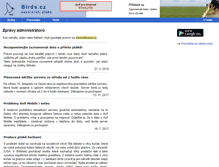Tablet Screenshot of birds.cz